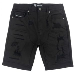 Makobi Distressed Denim Shorts