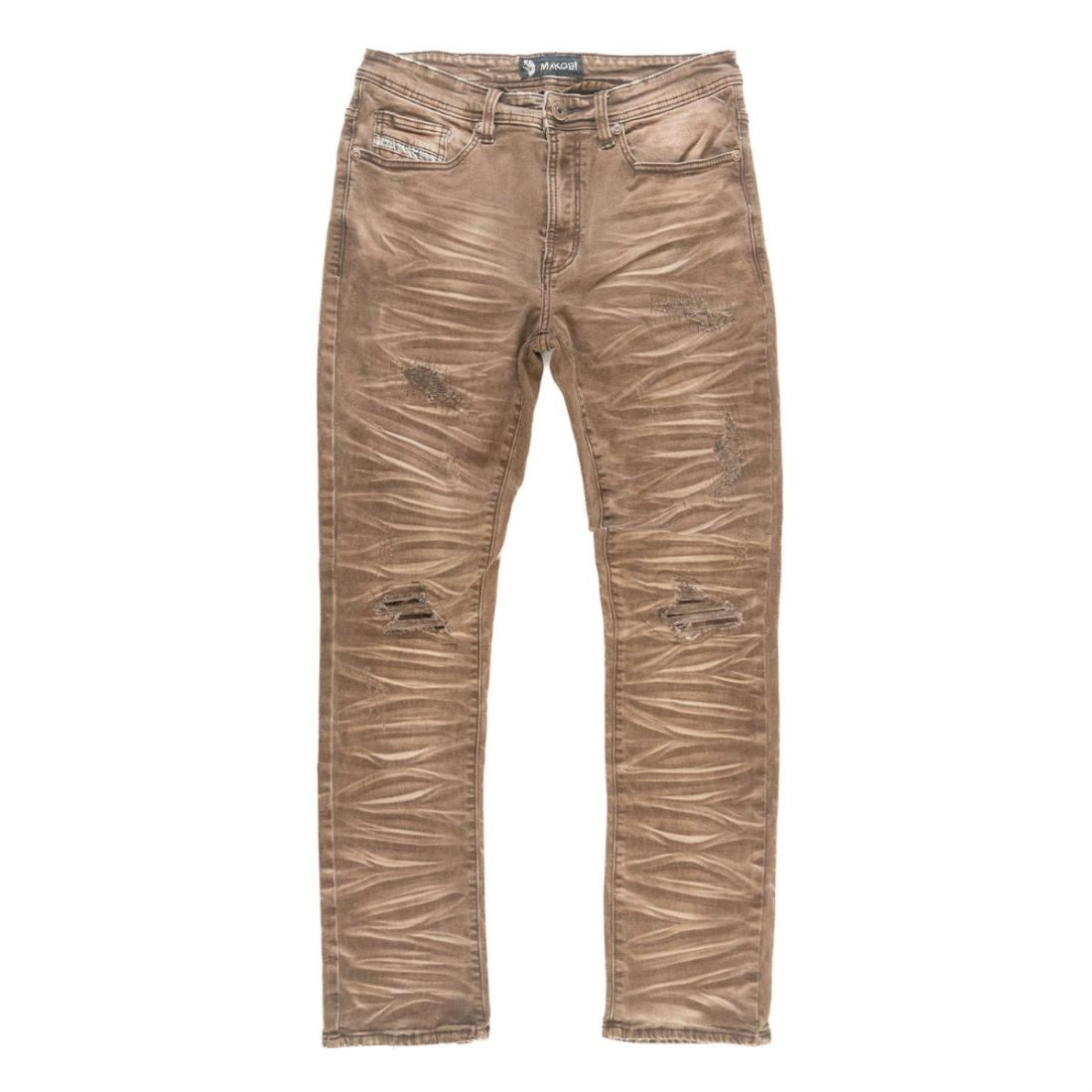 Makobi Distressed Slim Jeans