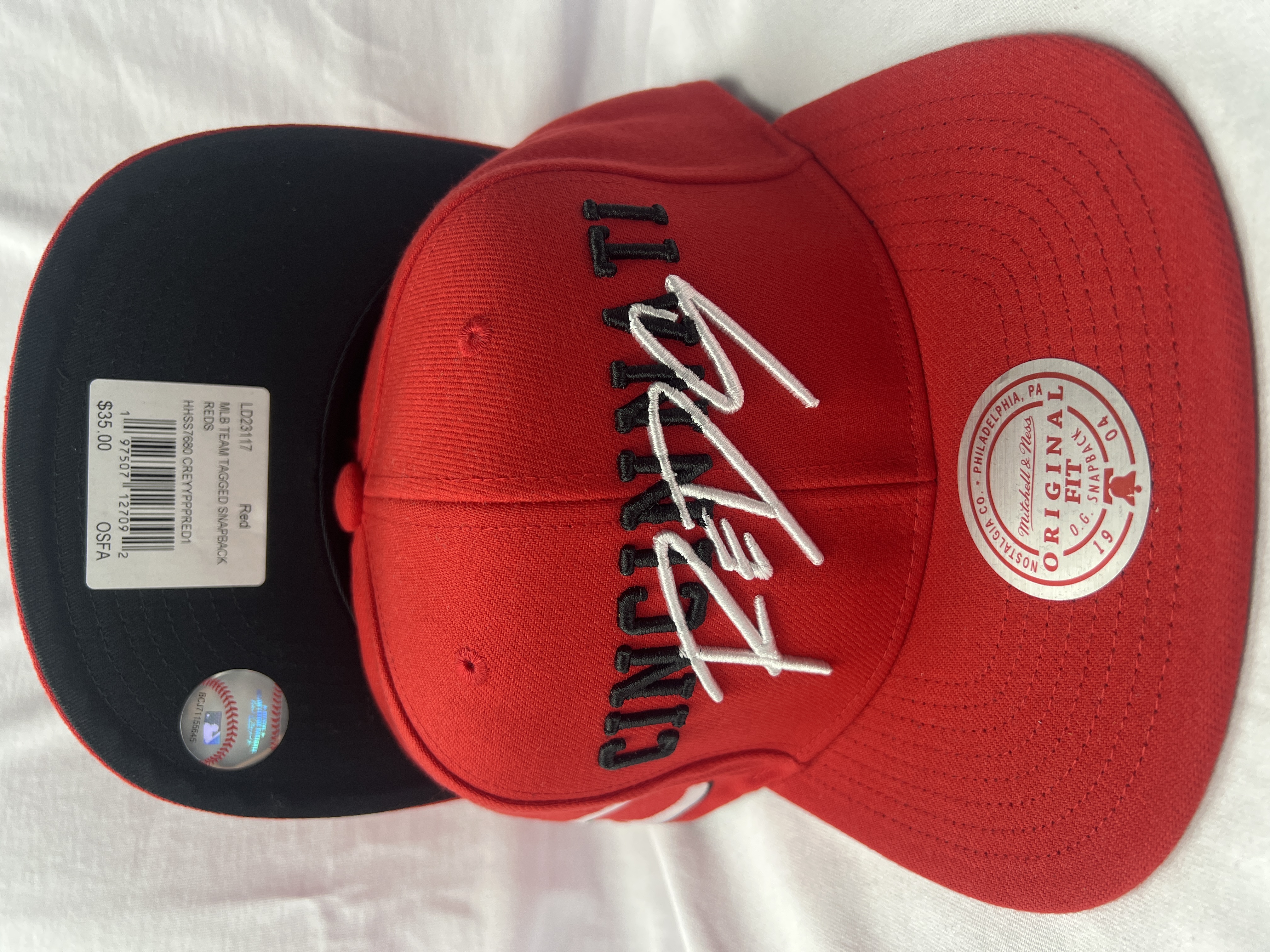 Mitchell & Ness Cincinnati Reds Snapback Hat